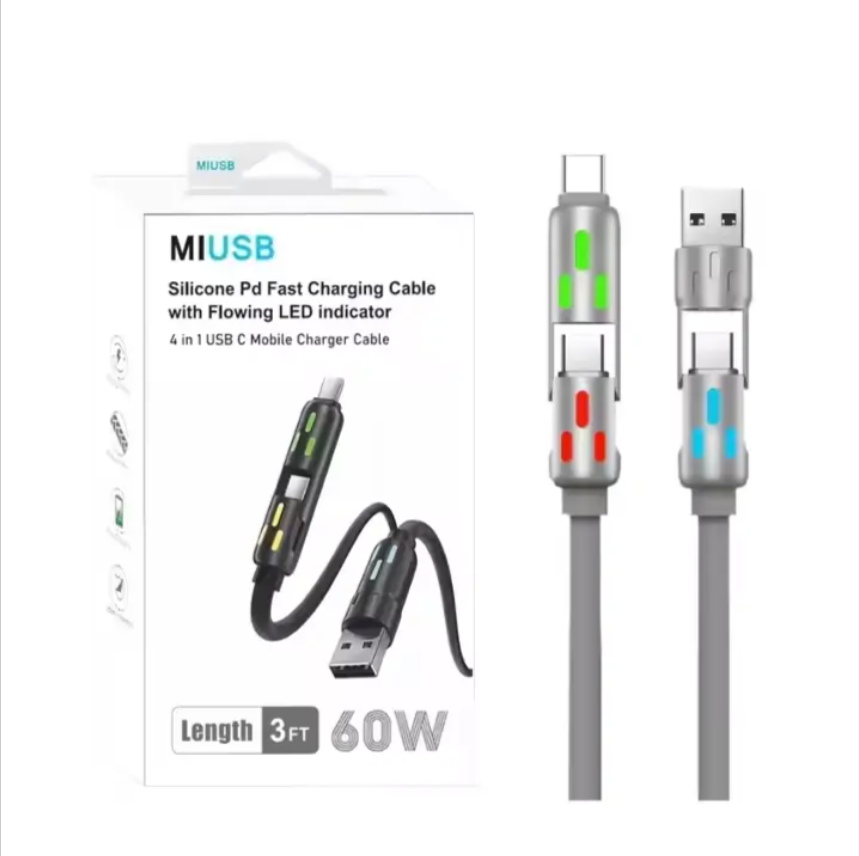 PROTECHT 4 in 1 Ultra-Durable Fast Charging Cable