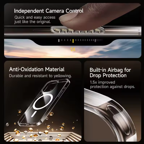 Protecht Anti yellowing ultra durable phone case
