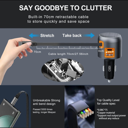 Retractable car charger